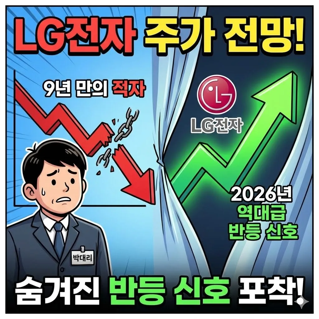 LG전자 주가 전망, 2026년 9년 만의 적자 뒤에 숨겨진 역대급 반등 신호