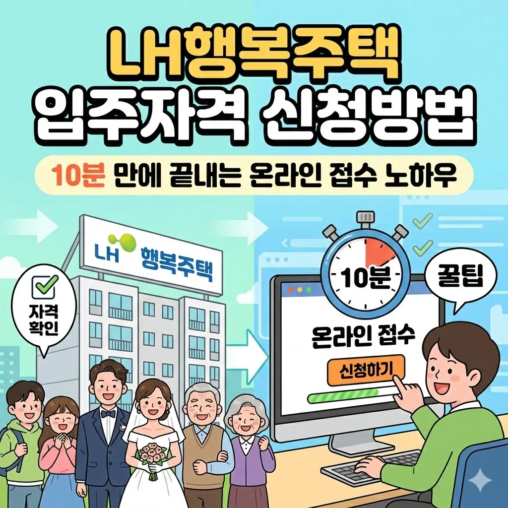LH행복주택 입주자격 신청방법 10분 만에 끝내는 온라인 접수 노하우