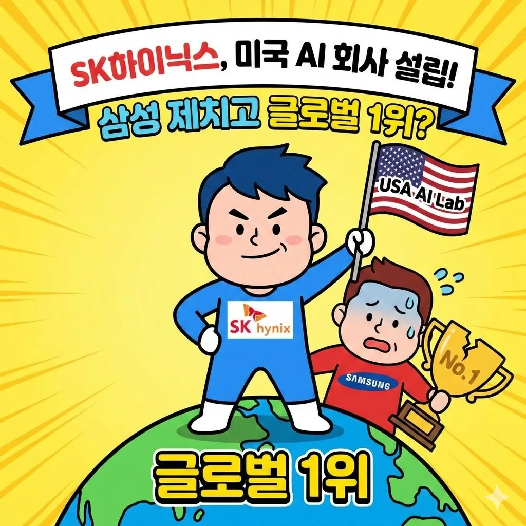 SK하이닉스 미국 AI 회사 설립 소식, 삼성전자 제치고 글로벌 1위 굳히기 들어갈까요?