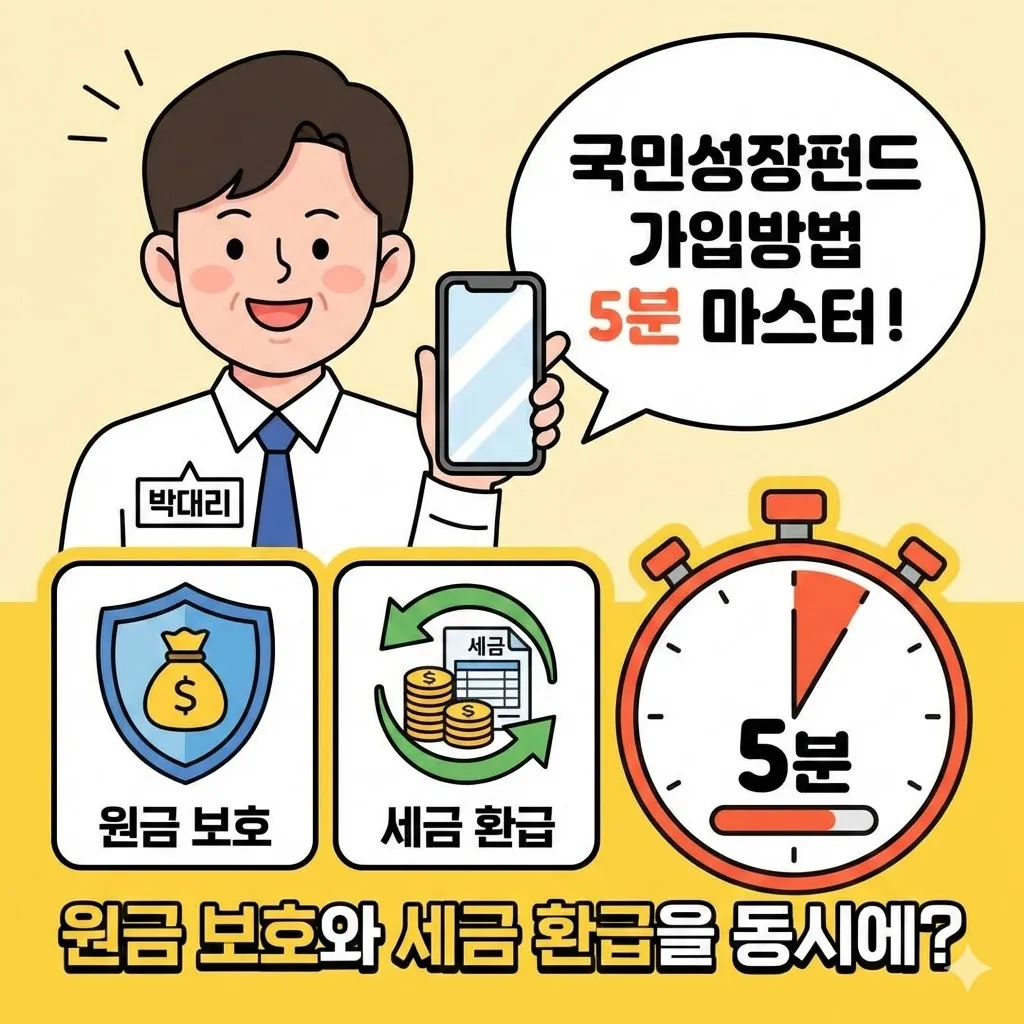 국민성장펀드 가입방법 5분 만에 마스터! 원금 보호와 세금 환급을 동시에?