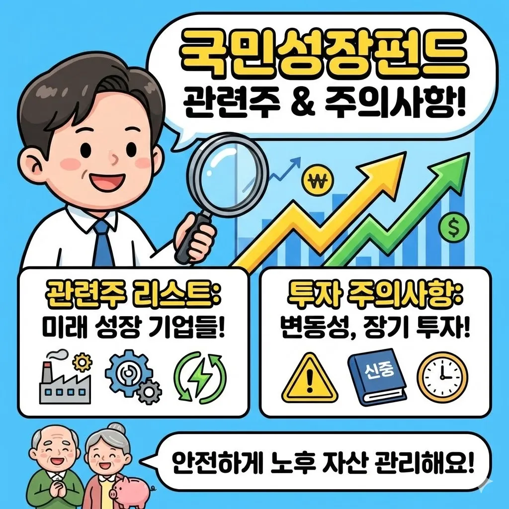 국민성장펀드 관련주 리스트와 투자 시 주의사항, 안전하게 노후 자산 관리해요