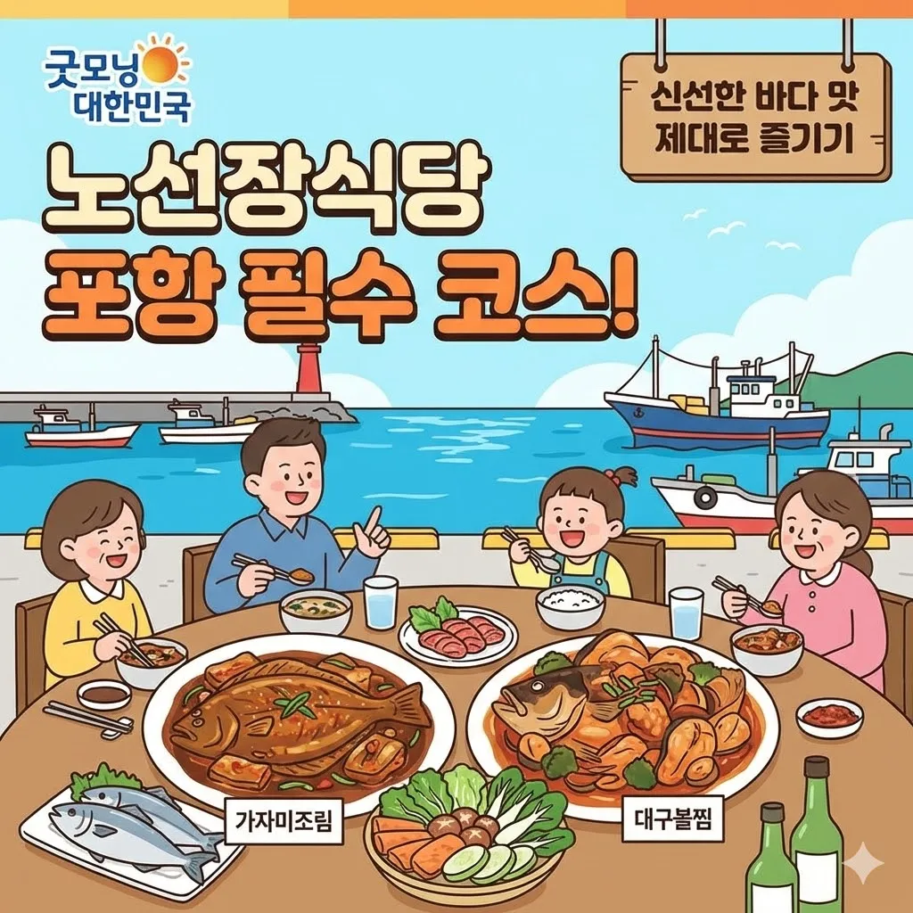 굿모닝 대한민국 노선장식당 포항 필수 코스! 미식 투어 '먹을 만한 한 끼'