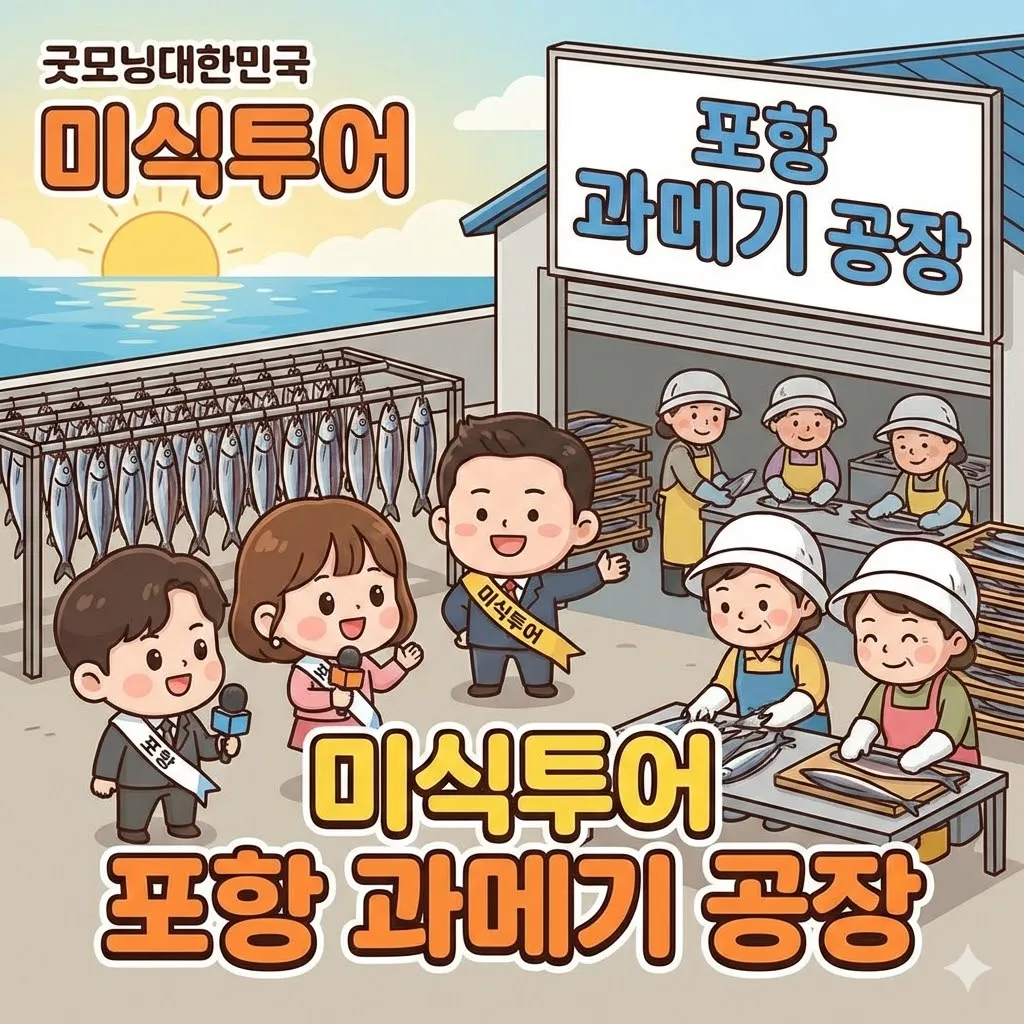 굿모닝대한민국 미식투어 포항 과메기 공장