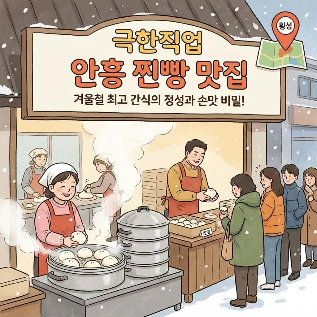 극한직업 횡성 안흥 찐빵 맛집 위치, 겨울철 최고 간식의 정성과 손맛 비밀