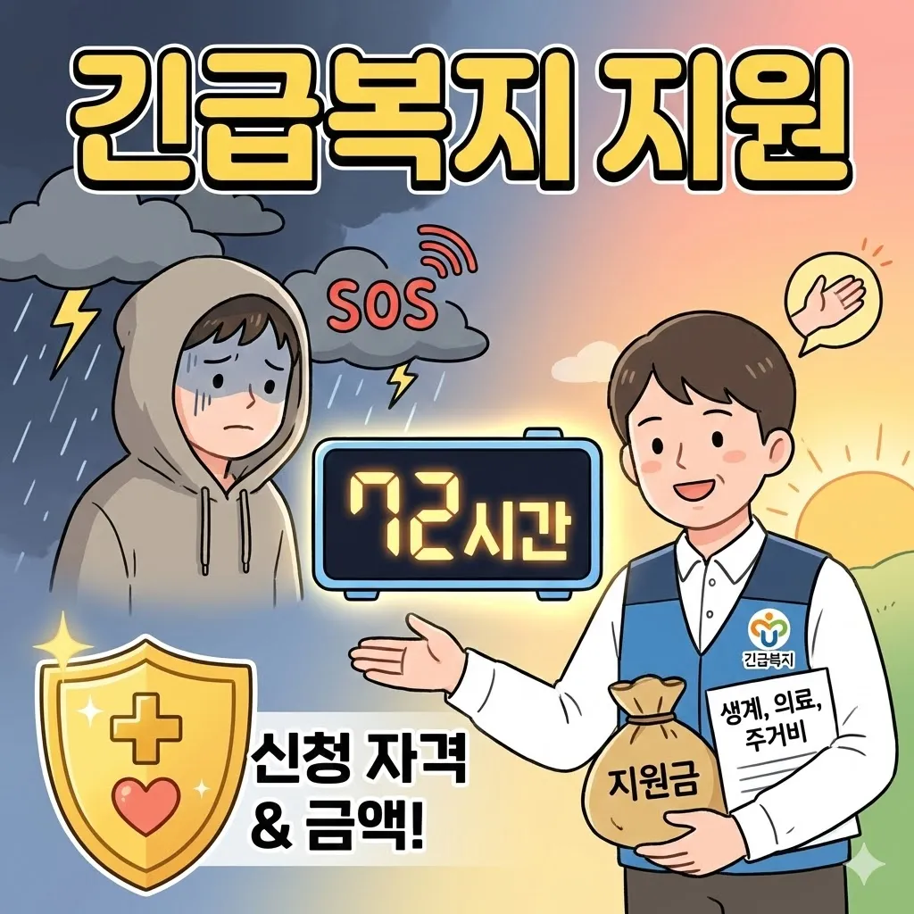 긴급복지지원금 신청 자격 및 금액, 갑작스러운 위기 상황에서 72시간 내 지원받는 법