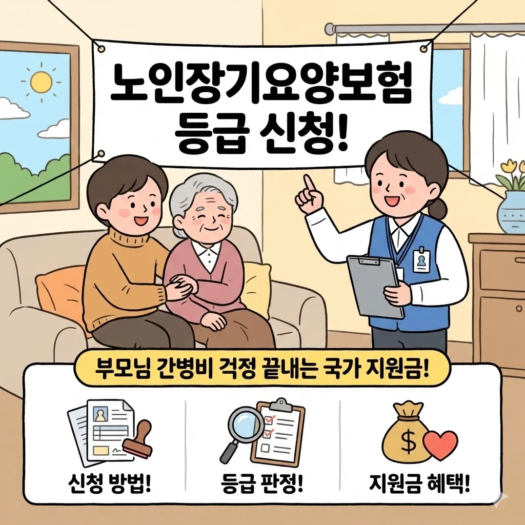 노인장기요양보험 등급 신청 방법, 부모님 간병비 걱정 끝내는 국가 지원금