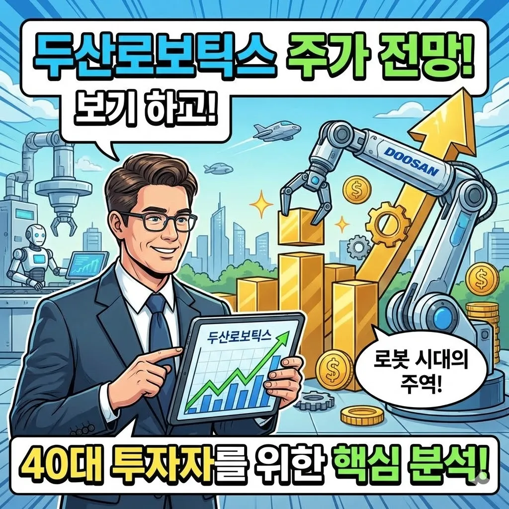 두산로보틱스 주가 전망, 로봇 시대의 주역이 될지 40대 투자자를 위한 핵심 분석