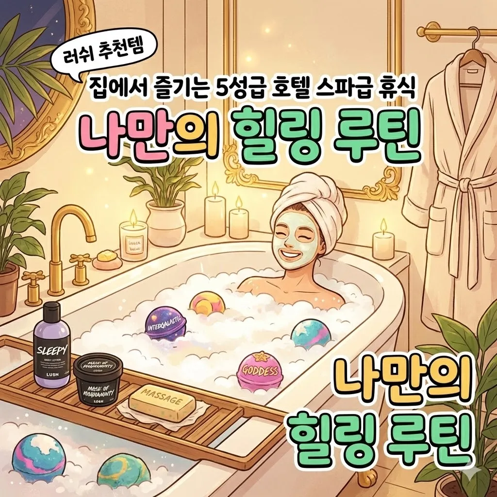 러쉬 추천템으로 집에서 즐기는 5성급 호텔 스파급 휴식 방법