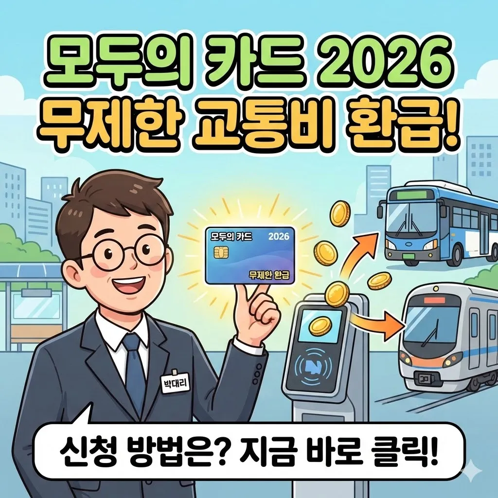 모두의 카드 발급, 2026년 무제한 교통비 환급 혜택 신청 방법은?