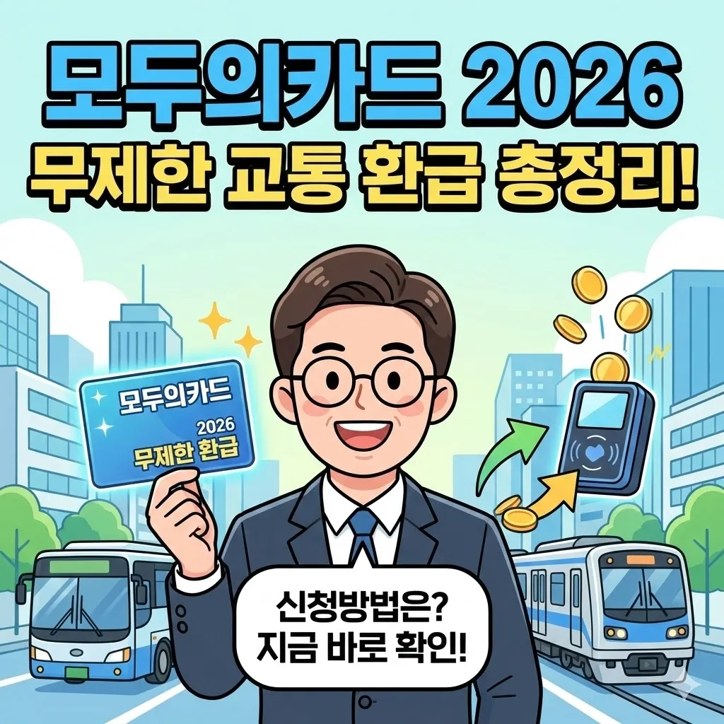 모두의카드 신청방법, 2026년 무제한 교통 환급 받는 법 총정리