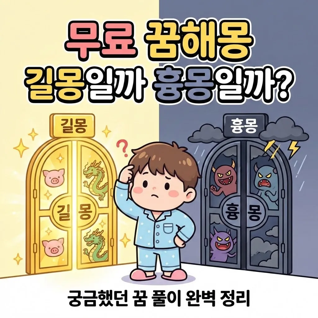 무료 꿈해몽 길몽일까 흉몽일까? 궁금했던 꿈 풀이 완벽 정리