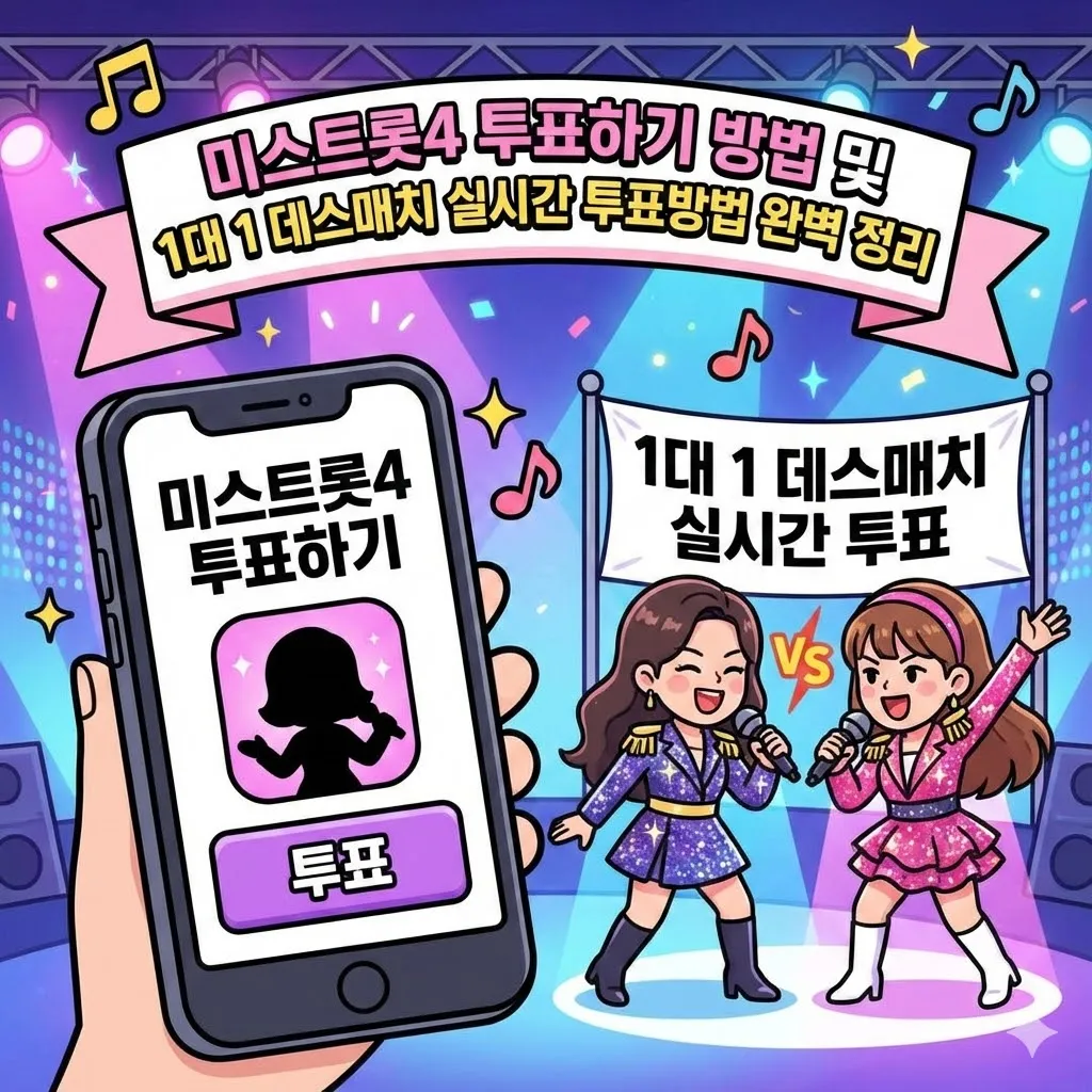 미스트롯4 1:1 데스매치 투표하기