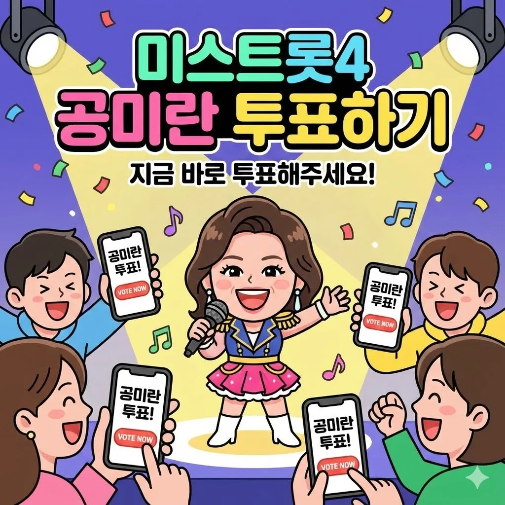 미스트롯4 공미란 투표하기 방법 및 공식 투표 사이트 앱 완벽 안내