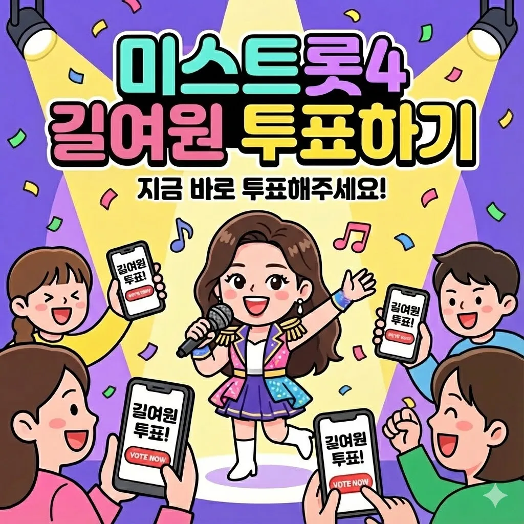 미스트롯4 길려원 투표하기 방법 및 공식 사이트 완벽 가이드 (TOP5 진출!)