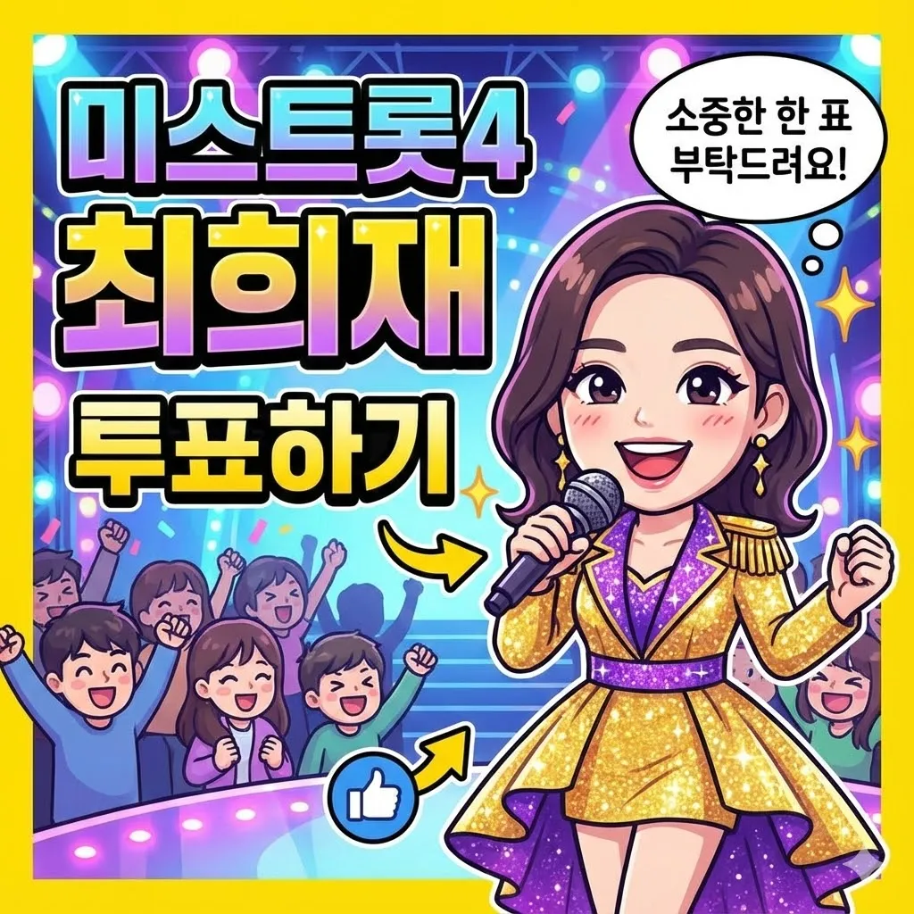 미스트롯4 최희재 투표하기 방법 및 공식 투표 사이트 앱 완벽 가이드