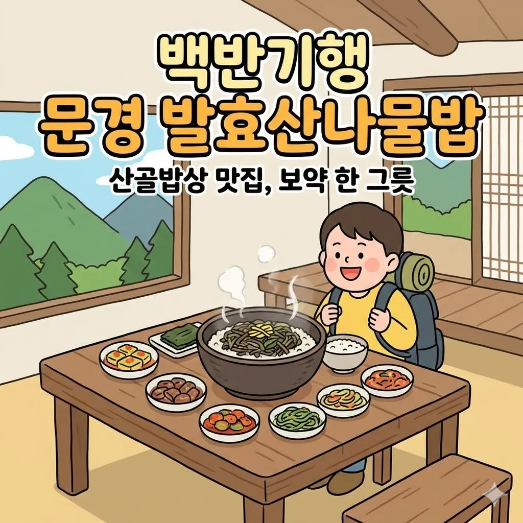 백반기행 문경 발효산나물밥 산골밥상 맛집,문경 발효 산나물밥으로 즐기는 보약 한 그릇