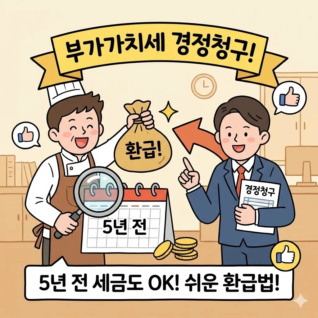부가가치세 경정청구, 5년 전 더 낸 세금도 돌려받는 가장 쉬운 환급법