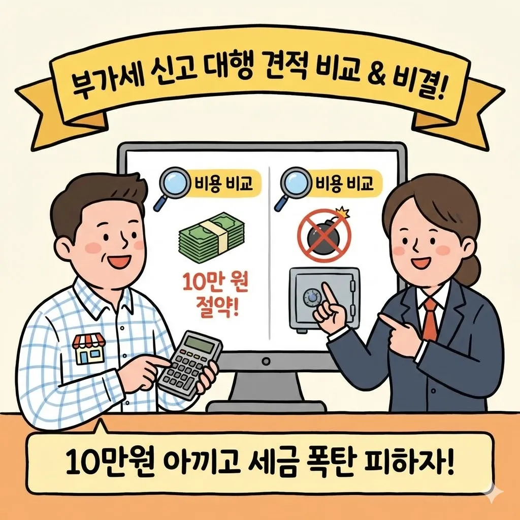 부가세 신고 대행 비용 견적 비교, 10만 원 아끼고 세금 폭탄 피하는 비결