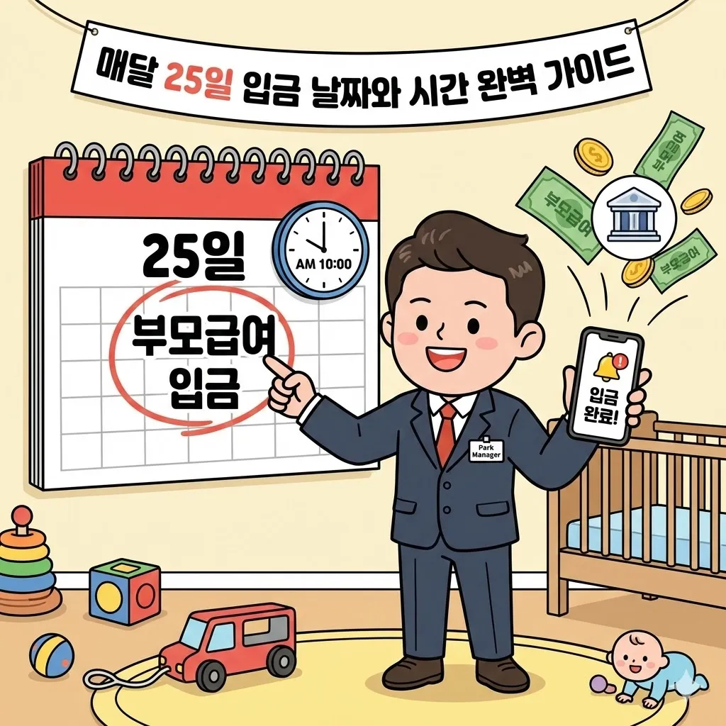 부모급여 지급시기, 매달 25일 입금 날짜와 시간 완벽 가이드