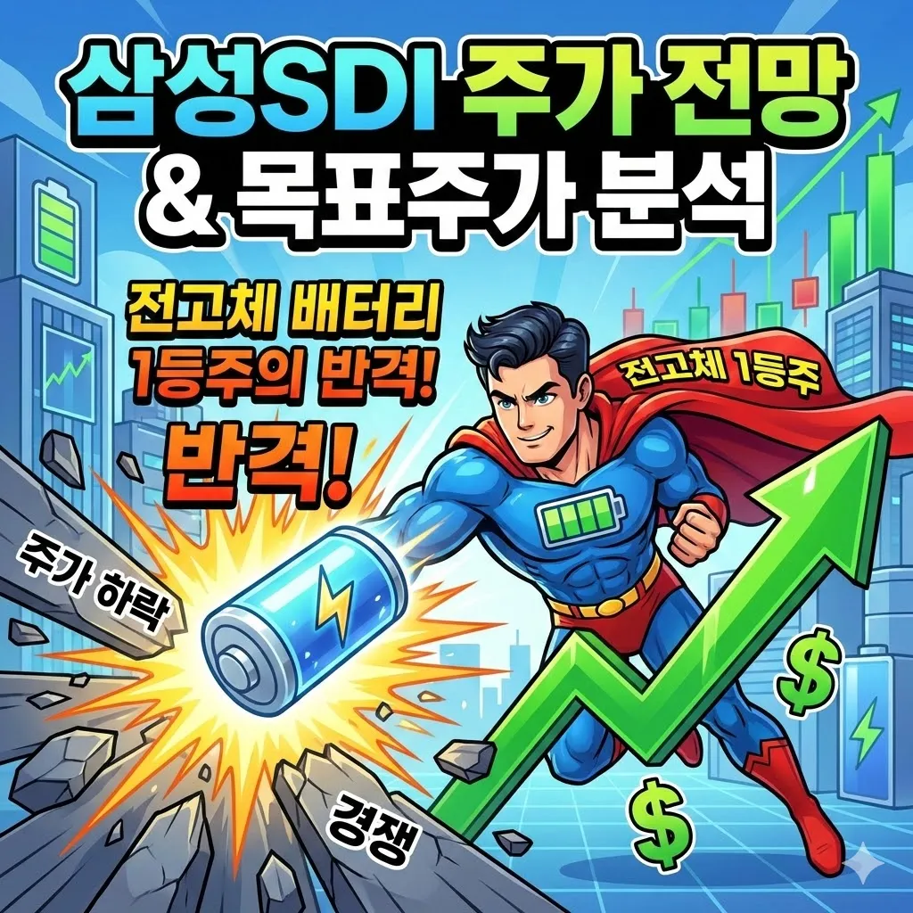 삼성SDI 주가 전망 및 삼성SDI 목표주가 분석, 전고체 배터리 1등주의 반격