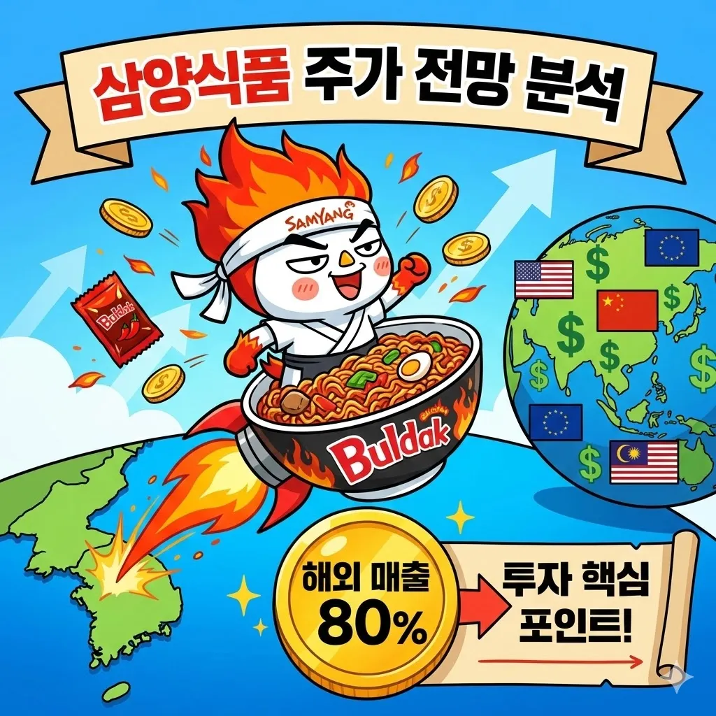 삼양식품 주가 전망 분석, 해외 매출 80% 시대의 투자 핵심 포인트