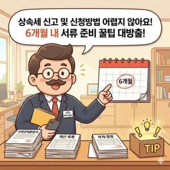 상속세 신고 및 신청방법 어렵지 않아요! 6개월 내 서류 준비 꿀팁