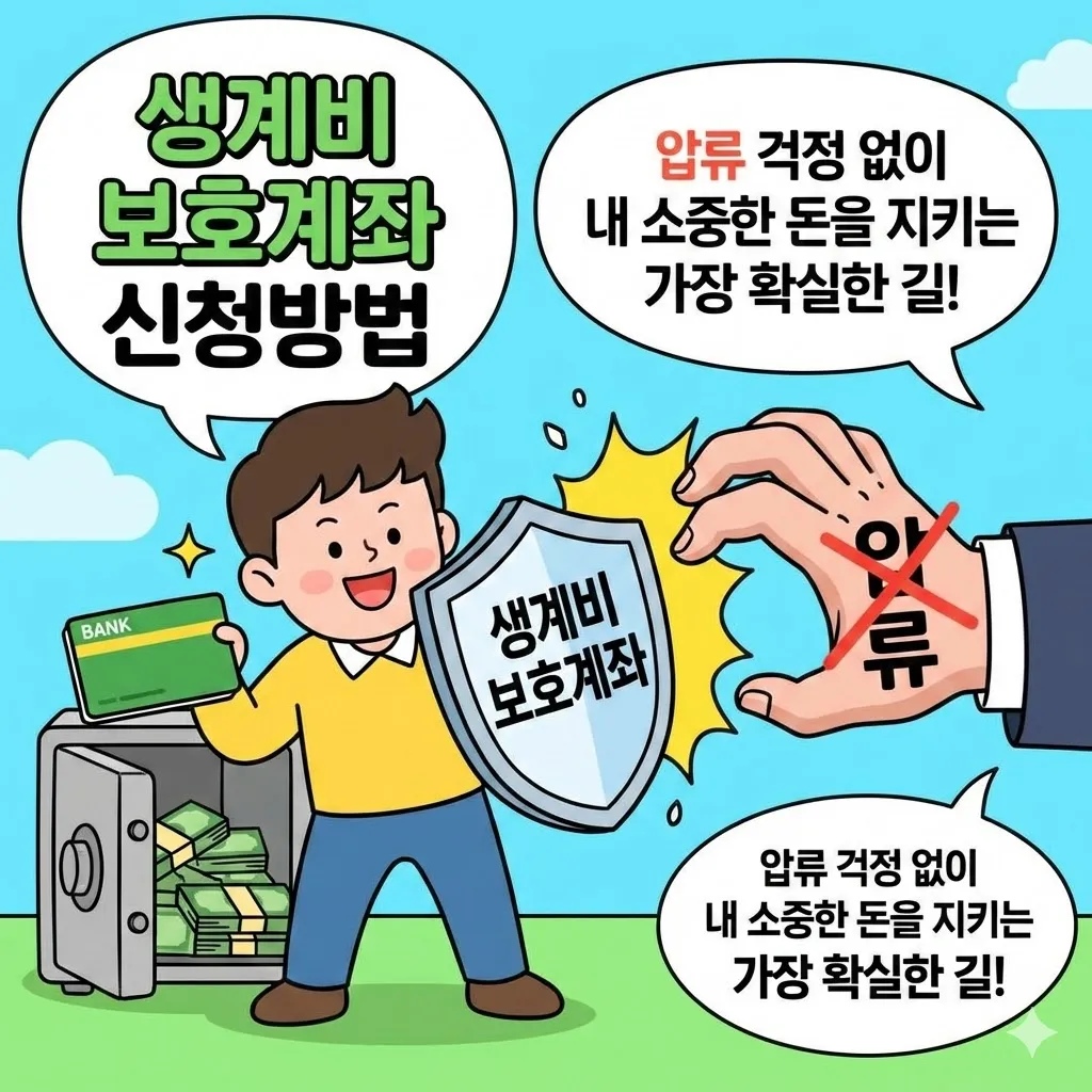 생계비 보호계좌 신청방법, 압류 걱정 없이 내 소중한 돈을 지키는 가장 확실한 길