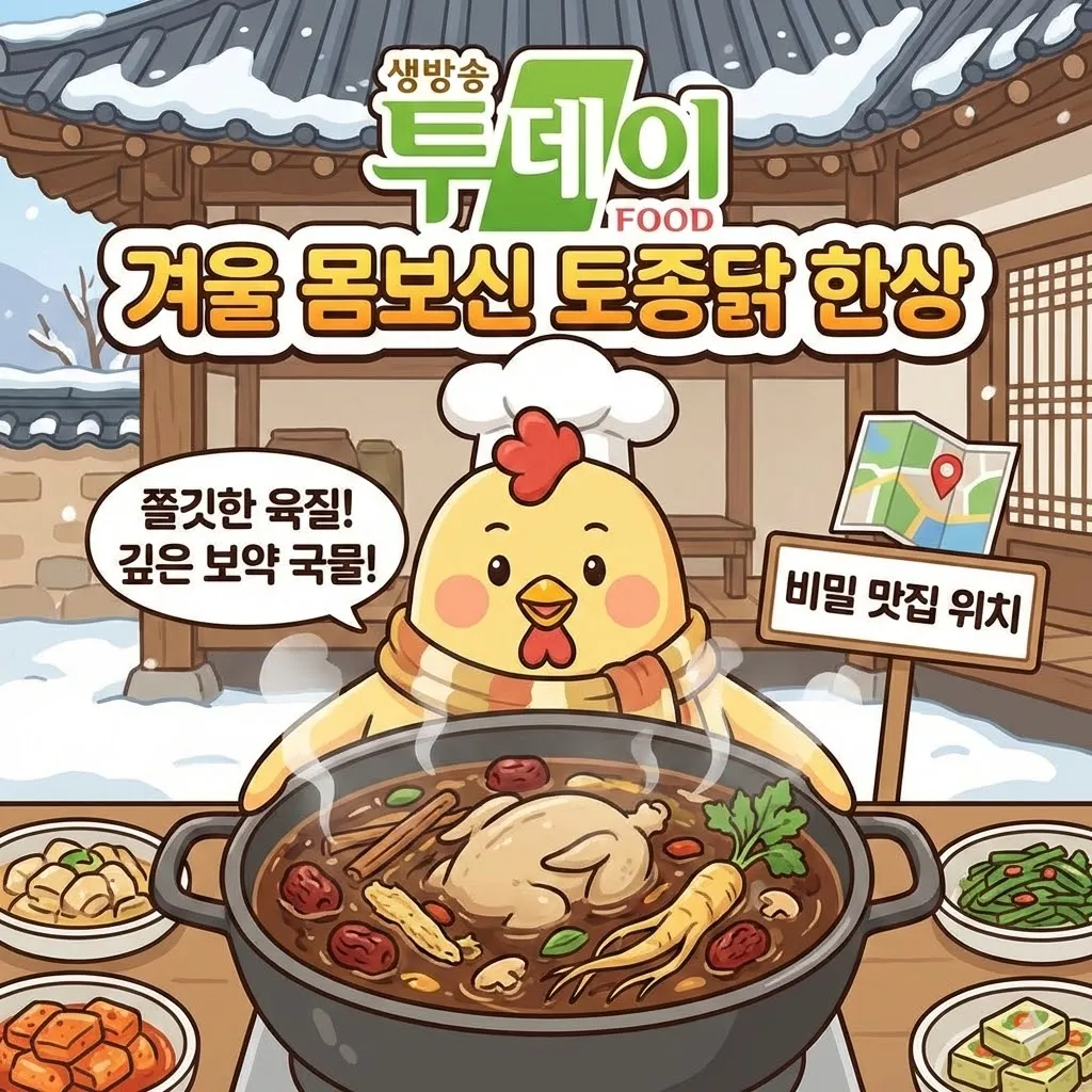 생방송 투데이 겨울 몸보신 토종닭 한상, 쫄깃한 육질과 깊은 보약 국물의 비밀 맛집 위치