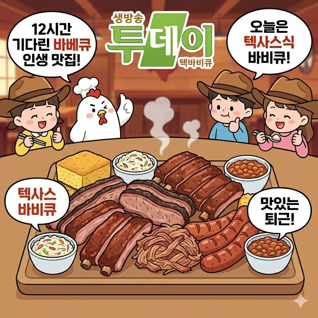생방송 투데이 오늘은 텍사스식 바비큐, 12시간 기다려야 먹는 바베큐 인생 맛집, '맛있는 퇴근'
