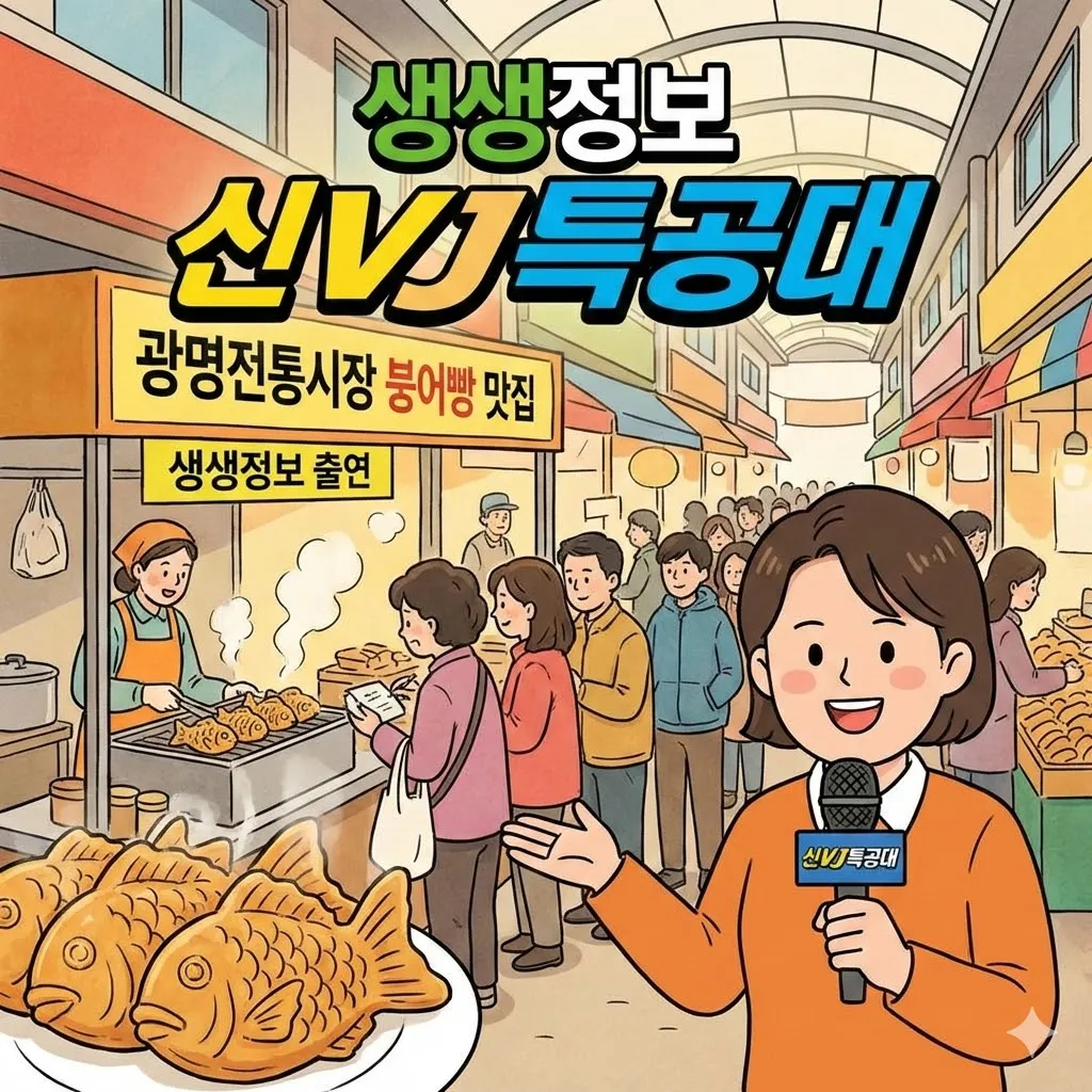 생생정보 신vj특공대 붕어빵, 겨울 줄서서 먹는 간식 광명전통시장 내 맛집