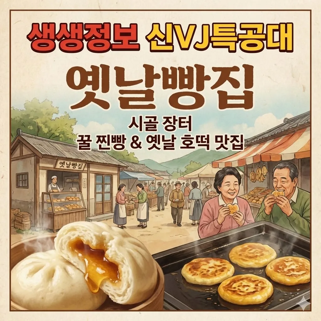 생생정보 신vj특공대 옛날빵집, 소규모 제과점 꿀 찐빵, 옛날 호떡 맛집 시골 장터 위치