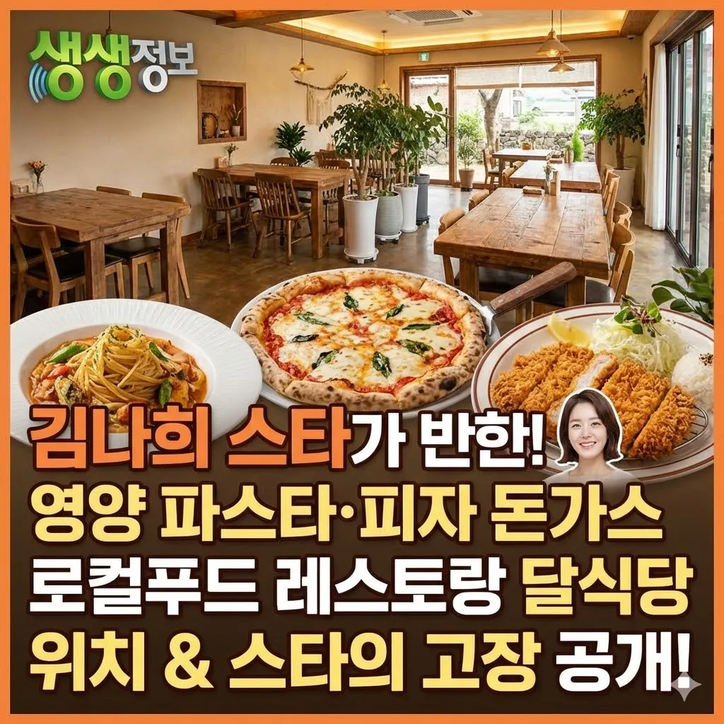 생생정보 영양 파스타 피자 돈가스 로컬푸드 레스토랑 달식당 위치, 김나희 스타의 고장