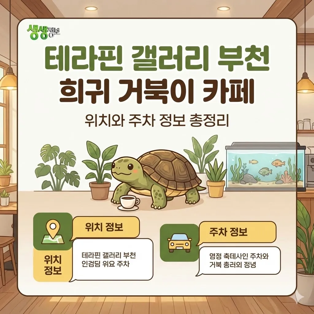 생생정보 테라핀 갤러리 부천 희귀 거북이 카페