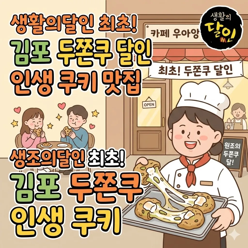 생활의달인 최초 두쫀쿠달인 김포 카페, 달인이 만든 인생 쿠키 맛집