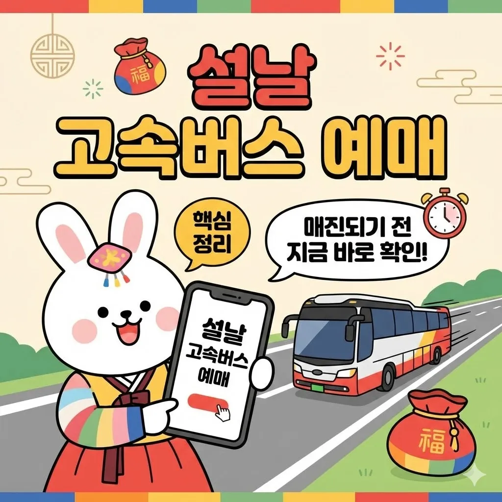 설날 고속버스 예매 방법 핵심 정리, 매진되기 전 지금 바로 확인!