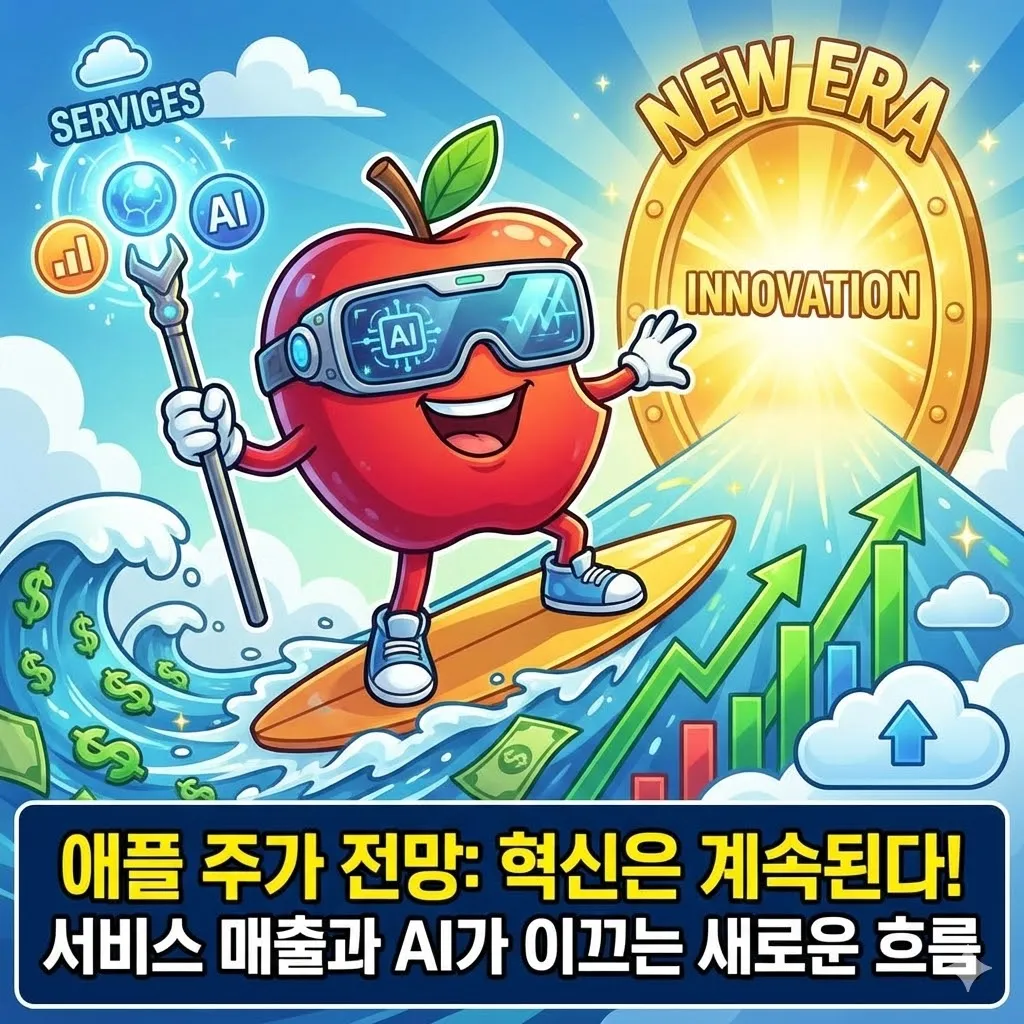 애플 주가 전망, 혁신은 계속된다! 서비스 매출과 AI가 이끄는 새로운 흐름
