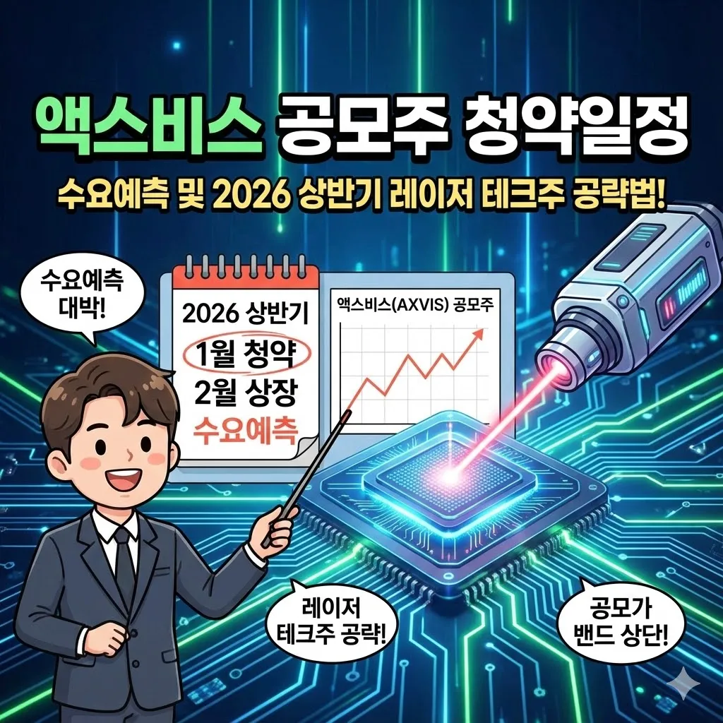 액스비스 공모주 청약일정 및 수요예측 정리, 2026년 상반기 레이저 테크주 공략법