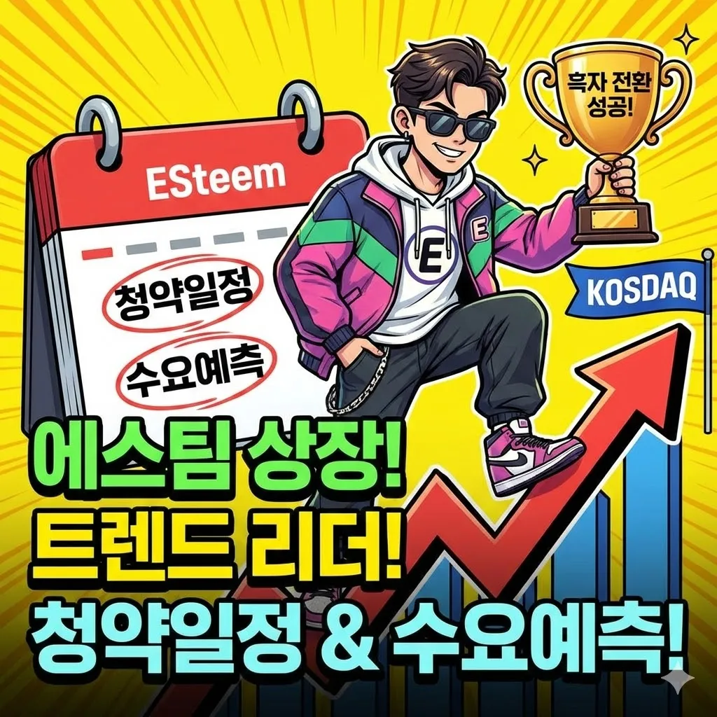 에스팀 공모주 청약일정 수요예측, 흑자 전환 성공한 트렌드 리더의 상장 소식 총정리