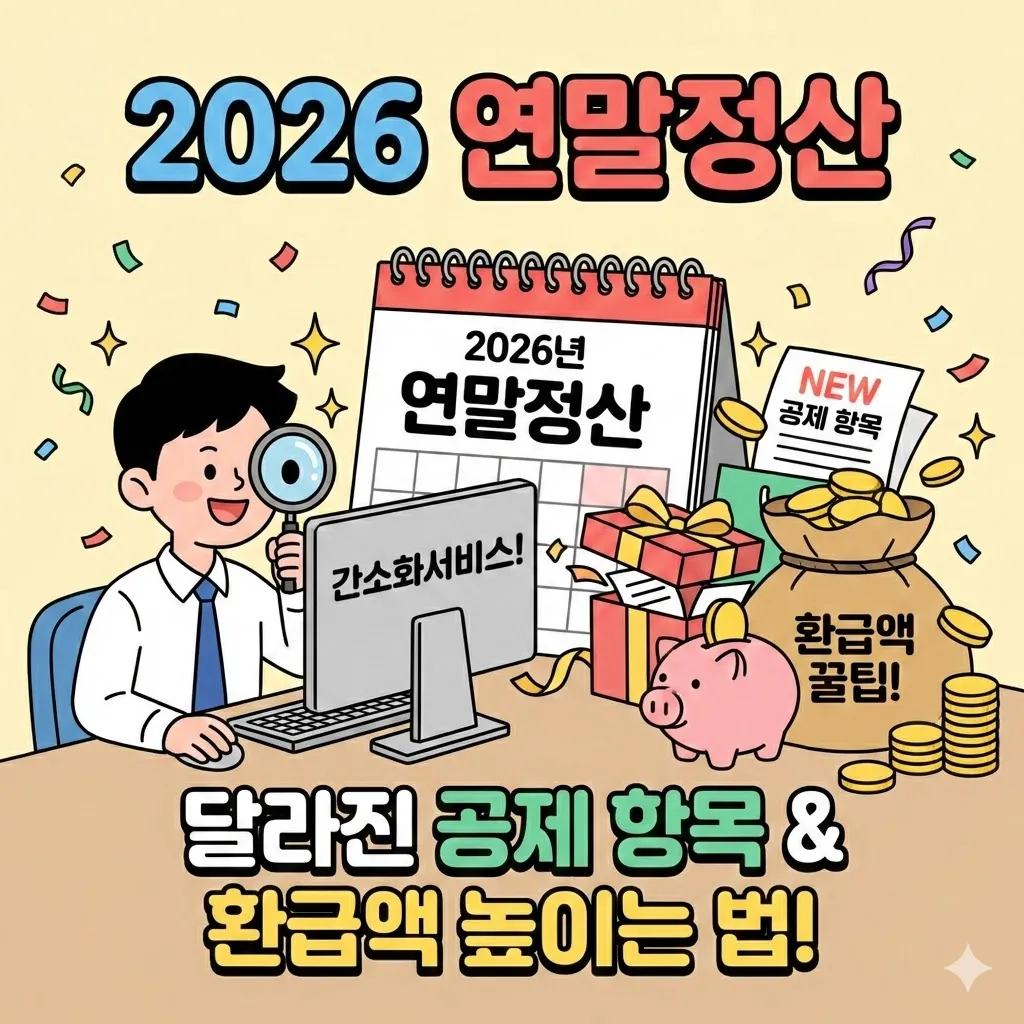 연말정산 간소화서비스, 2026년 달라진 공제 항목과 환급액 높이는 법