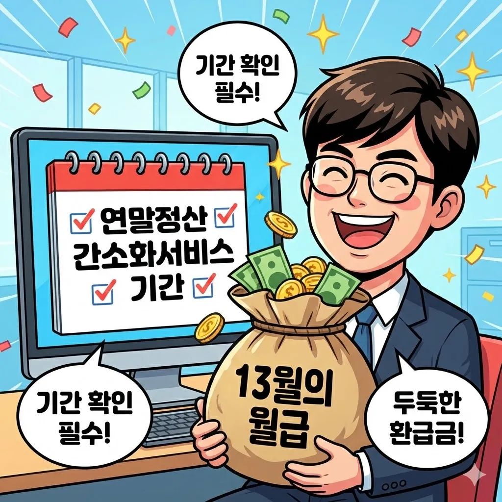 연말정산 간소화서비스 기간 확인하고 13월의 월급 두둑하게 챙기세요!