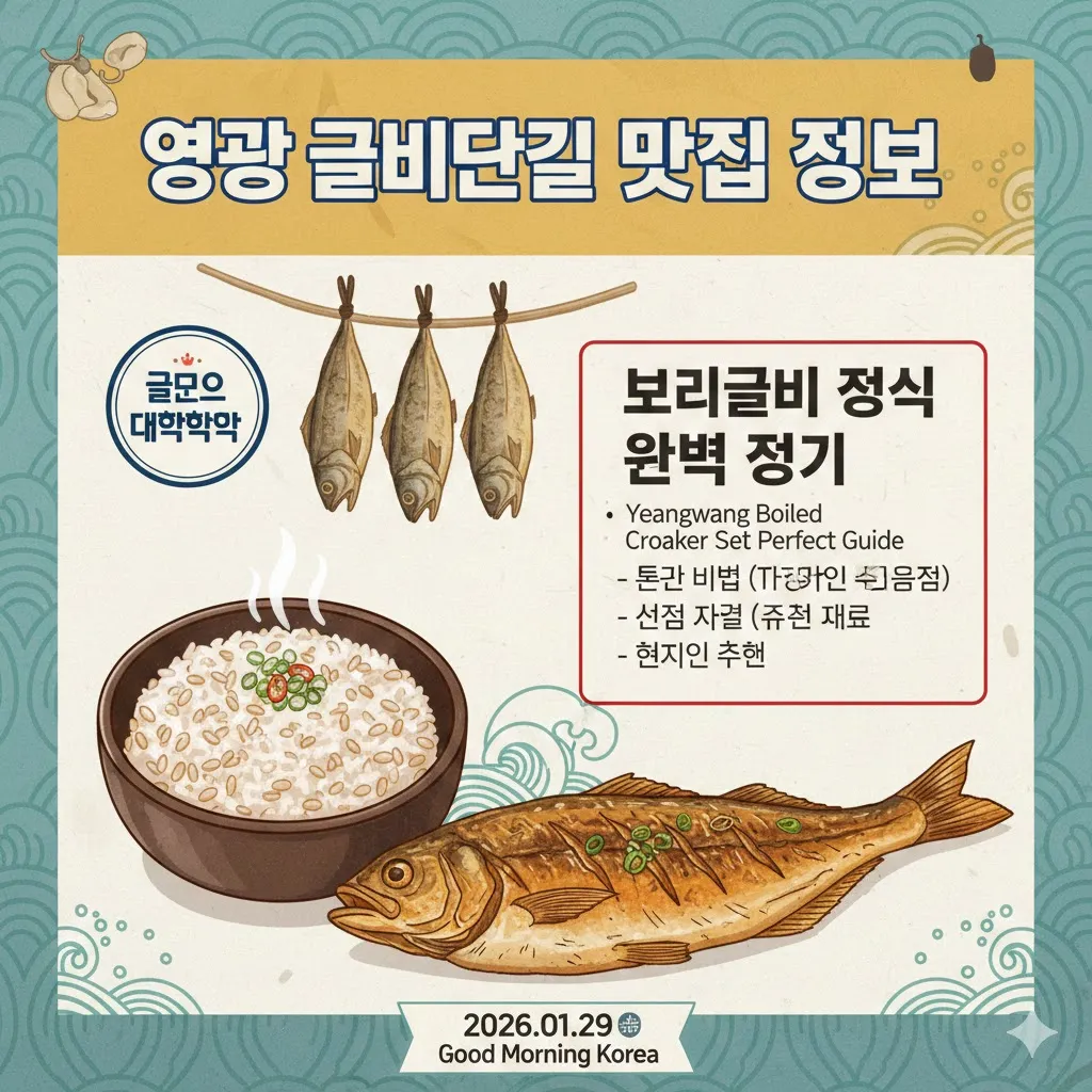 영광 굴비단길 맛집 정보, 굿모닝 대한민국 보리굴비 정식 완벽 정리