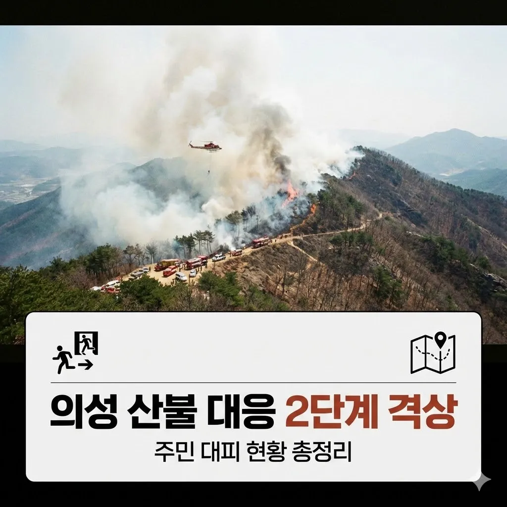 의성 산불 대응 2단계 격상 및 주민 대피 현황 총정리