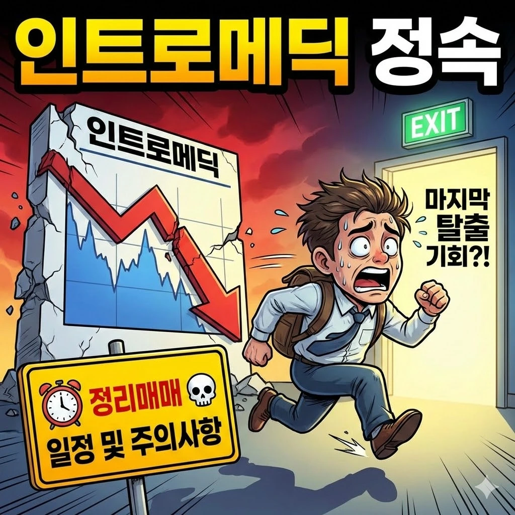 인트로메딕 주가 전망, 마지막 탈출 기회일까? 정리매매 일정 및 주의사항