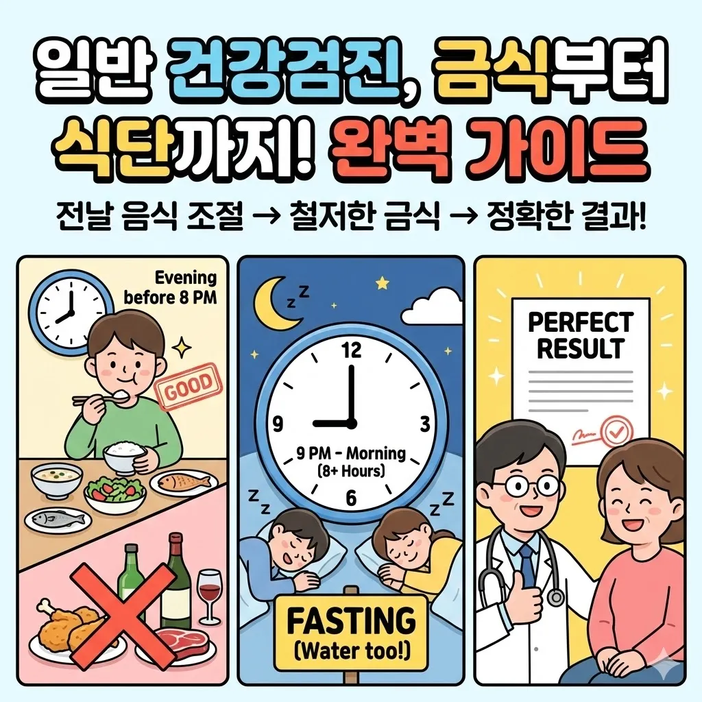 일반 건강검진 금식시간부터 전날 음식까지, 완벽한 검진을 위한 가이드