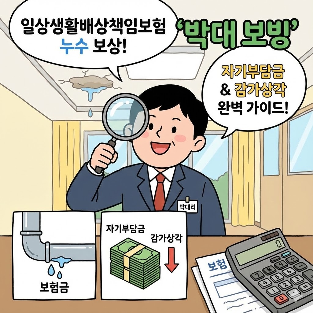 일상생활배상책임보험 누수 보상, 자기부담금과 감가상각 완벽 가이드