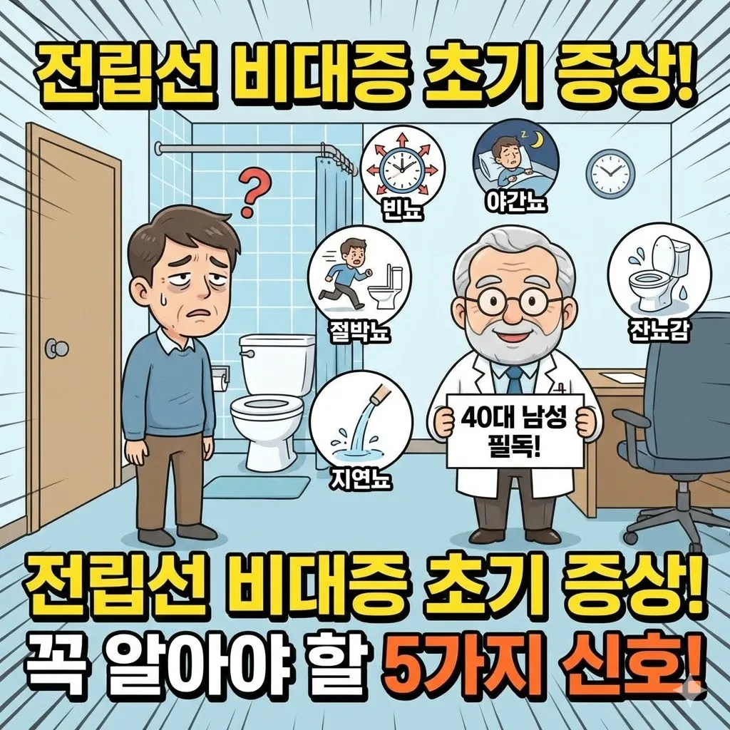 전립선 비대증 초기 증상, 40대 남성이라면 꼭 알아야 할 5가지 신호
