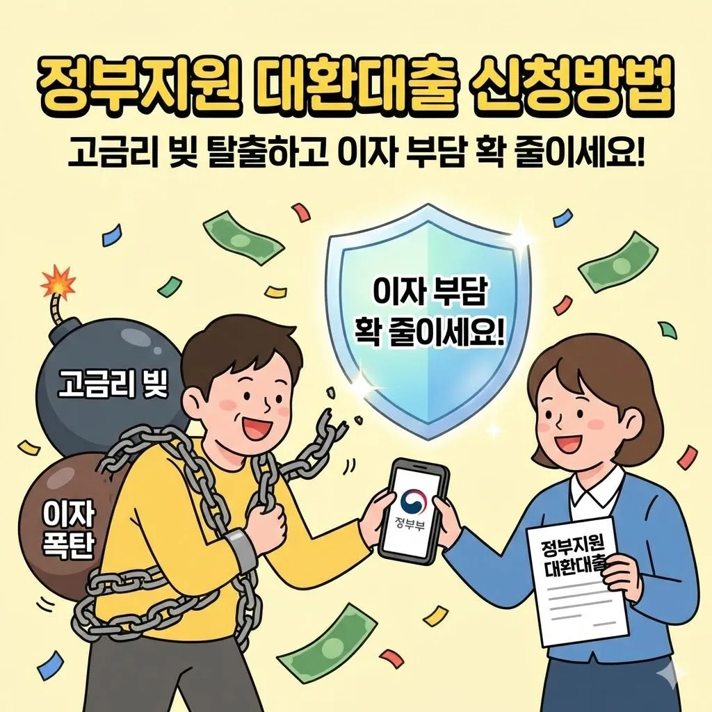 정부지원 대환대출 신청방법으로 고금리 빚 탈출하고 이자 부담 확 줄이세요