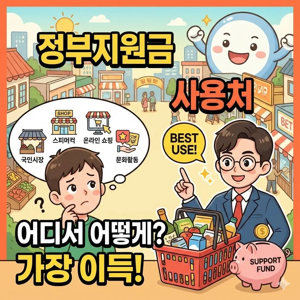 정부지원금 사용처, 어디서 어떻게 써야 가장 이득일까?