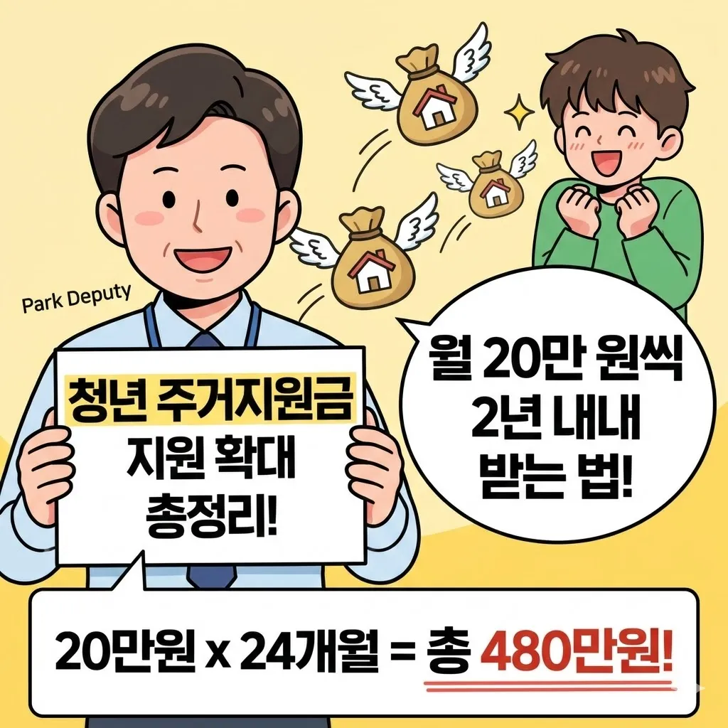 청년 주거지원금 지원 확대 총정리, 월 20만 원씩 2년 내내 받는 법