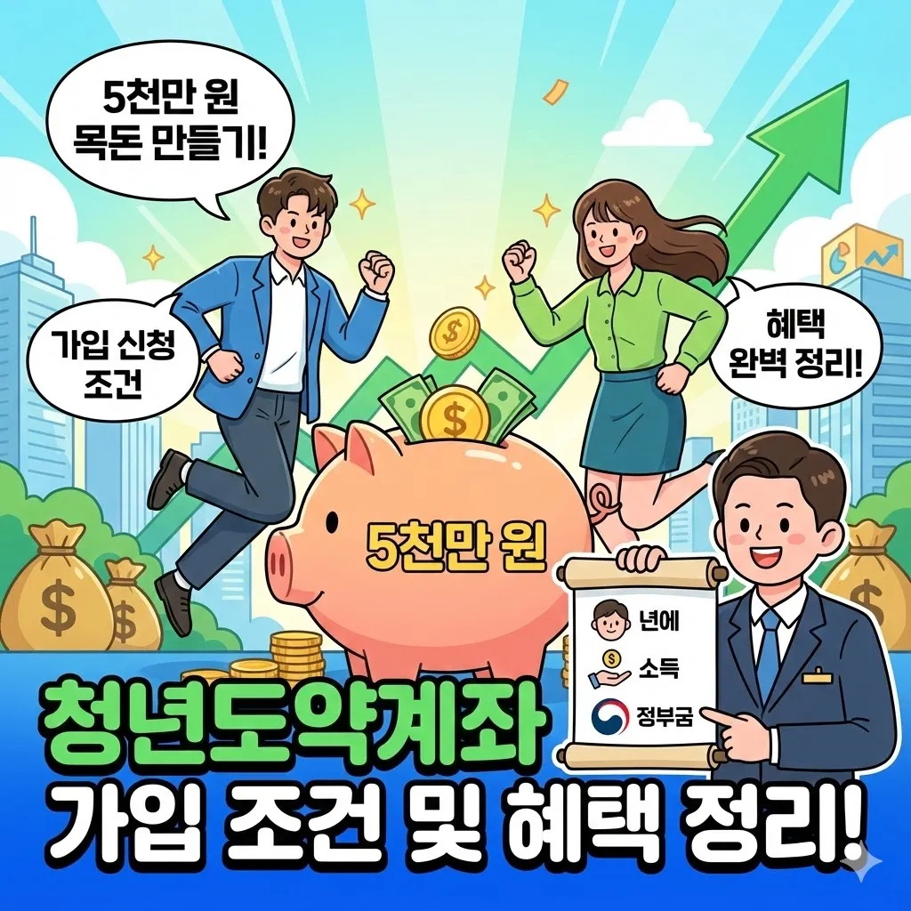 청년도약계좌 가입 신청, 5천만 원 목돈 만들기